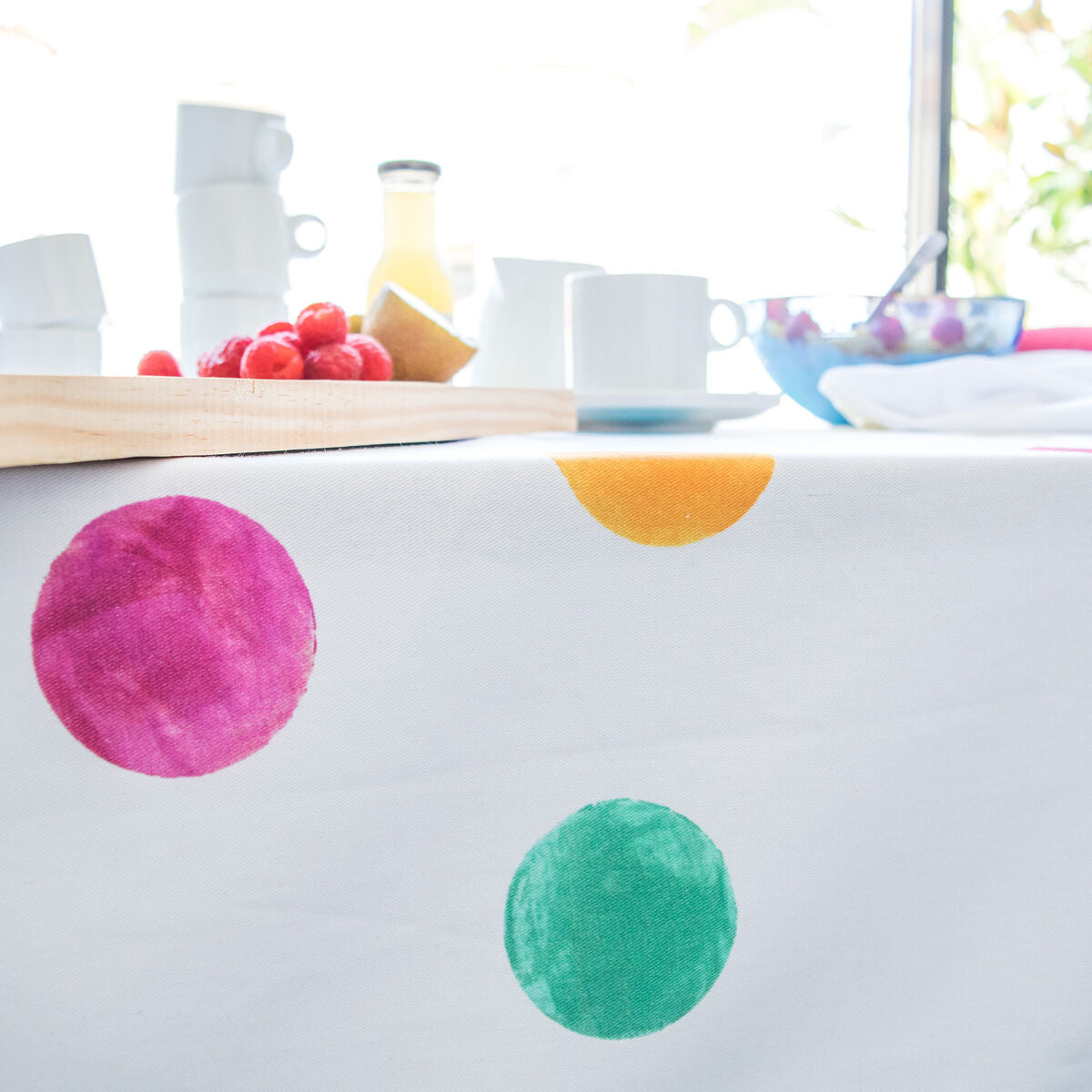 Tablecloth HappyFriday Confetti Multicolour 150 x 150 cm