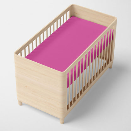 Fitted sheet HappyFriday BASIC KIDS Fuchsia 70 x 140 x 14 cm HappyFriday