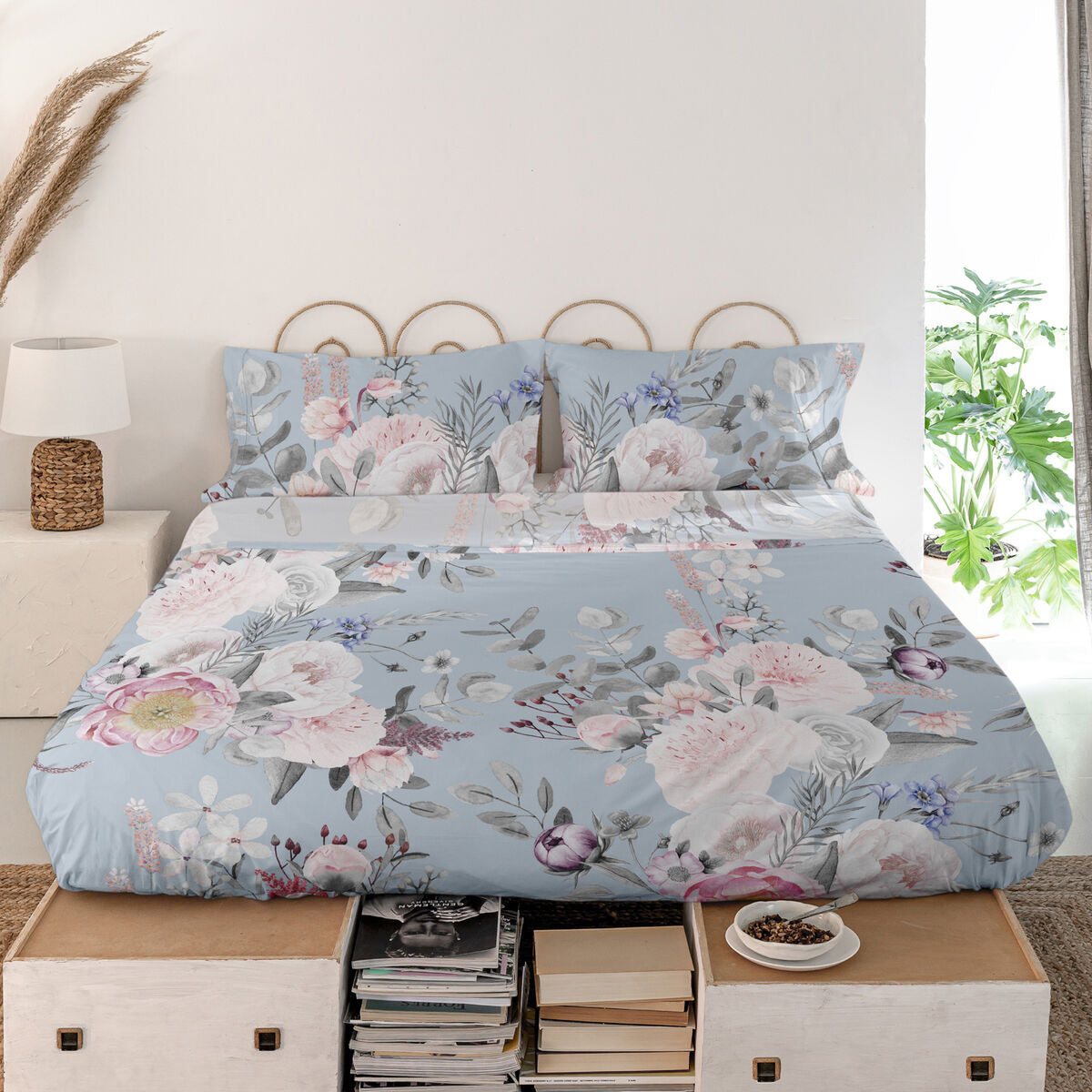 Top sheet HappyFriday Soft bouquet Multicolour 160 x 270 cm HappyFriday