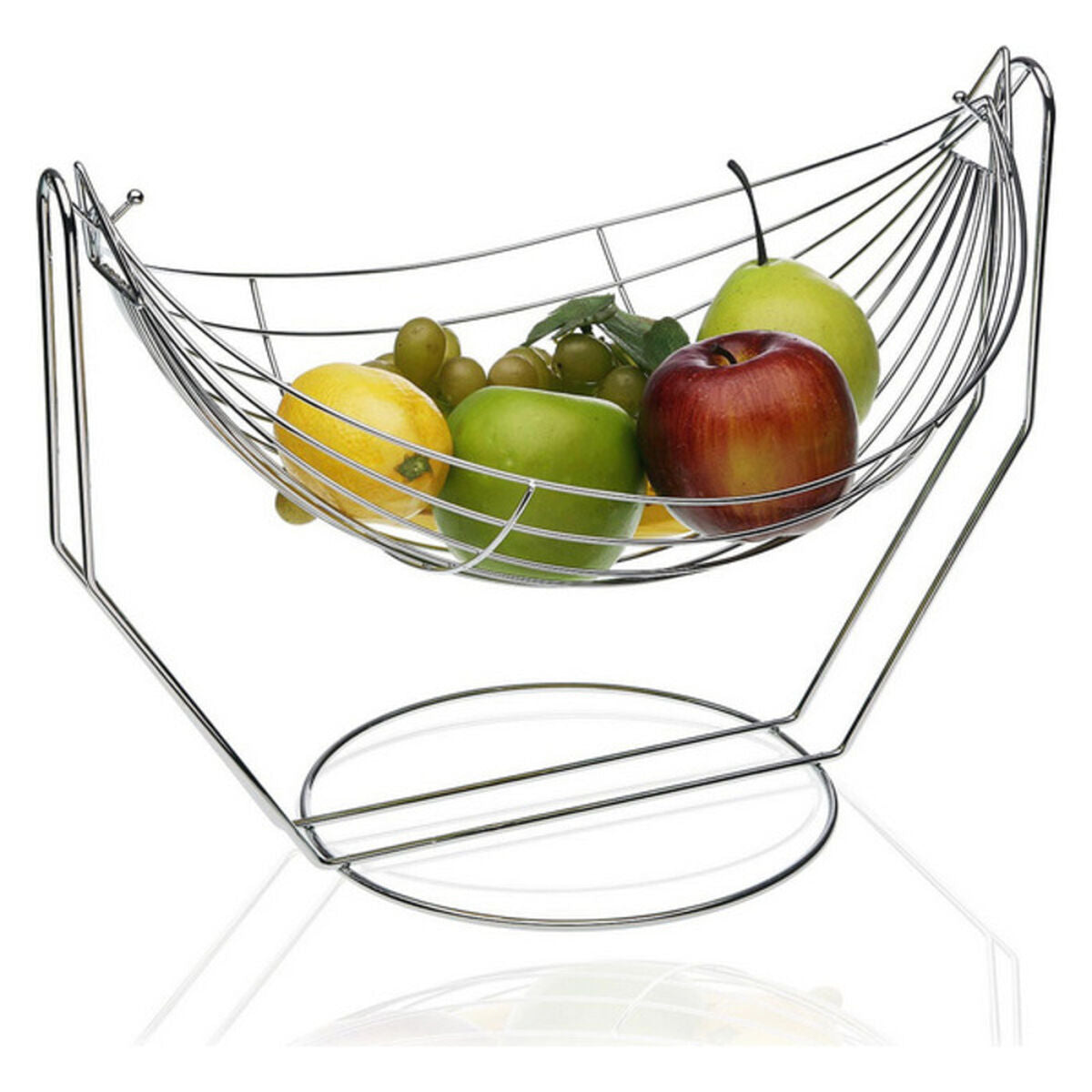 Fruit Bowl Versa 10035330 Metal Steel (29 x 41 x 31,5 cm) Versa