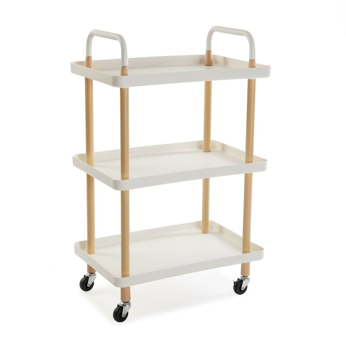 Vegetable trolley Versa White Metal polypropylene (36 x 85 x 53,5 cm) Versa