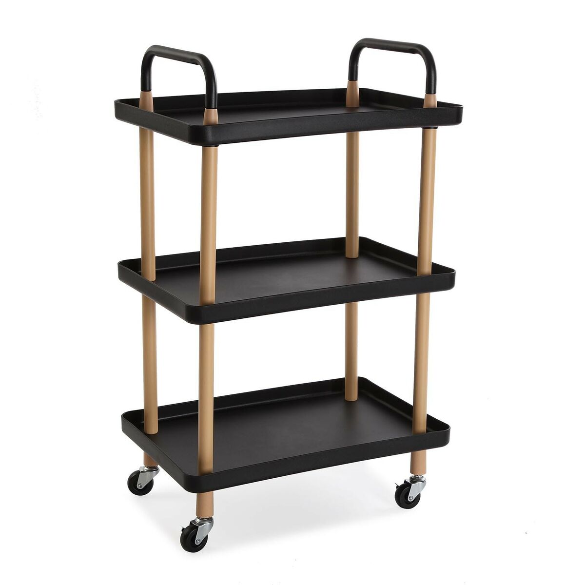 Vegetable trolley Versa Black Metal polypropylene (36 x 85 x 53,5 cm) Versa