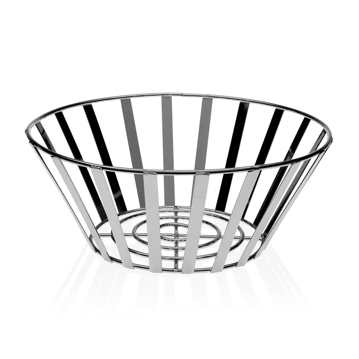 Fruit Bowl Versa Chromed Steel (25 x 10 x 25 cm) Versa