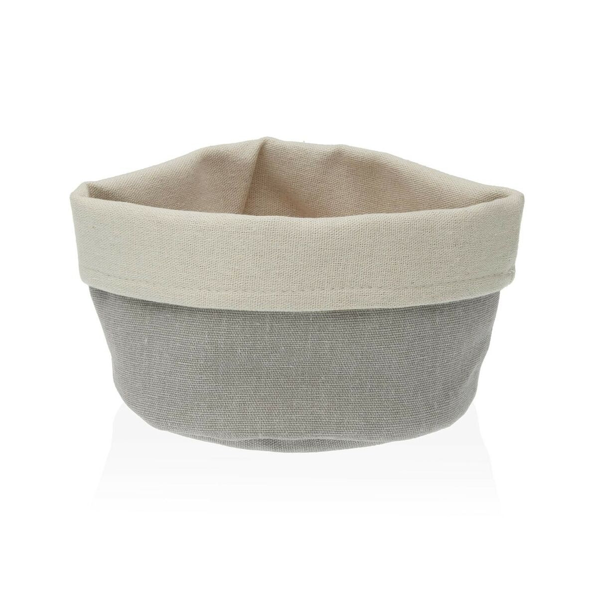 Bread Basket Versa Light grey Textile 14 x 10 x 17 cm Versa