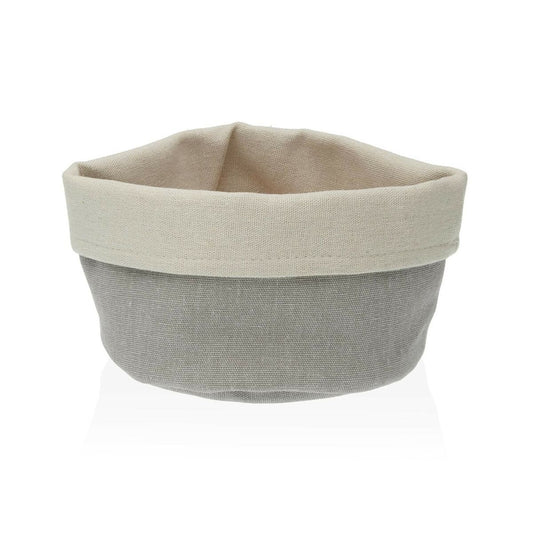 Bread Basket Versa Light grey Textile 14 x 10 x 17 cm Versa