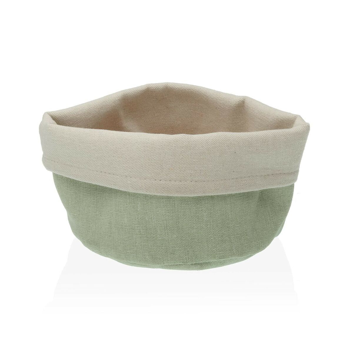 Bread Basket Versa Light Green Textile 14 x 10 x 17 cm Versa