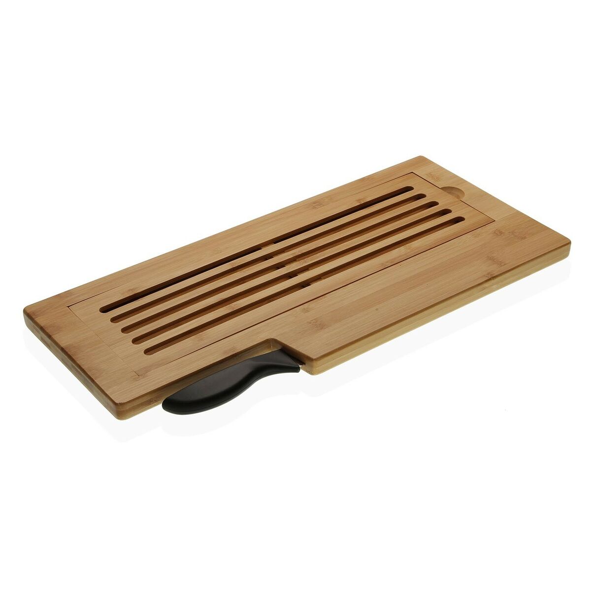 Cutting board Versa 23 x 2 x 50 cm Steel Bamboo Versa