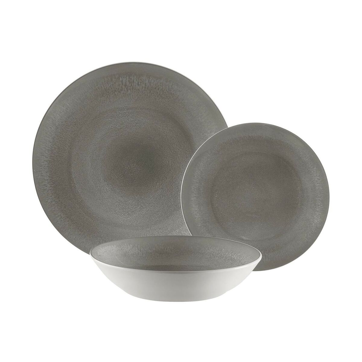 Tableware Versa Pia Grey Porcelain 18 Pieces