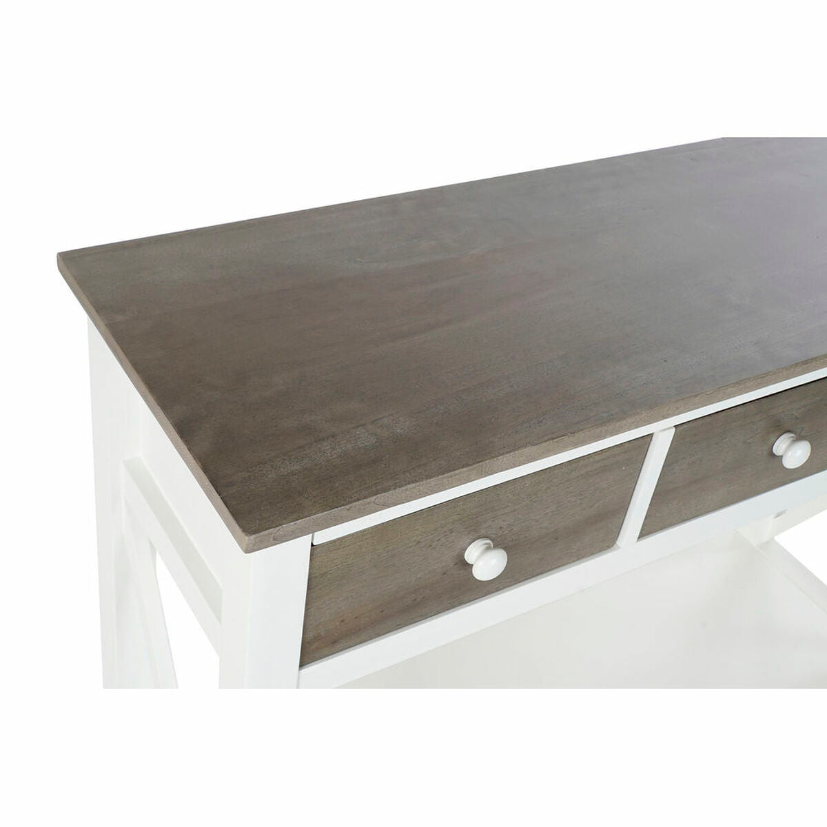 Console DKD Home Decor S3022705 White Grey Poplar 100 x 32 x 85 cm