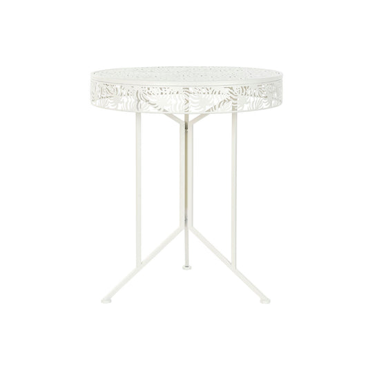 Side table DKD Home Decor Metal White (60 x 60 x 70 cm)