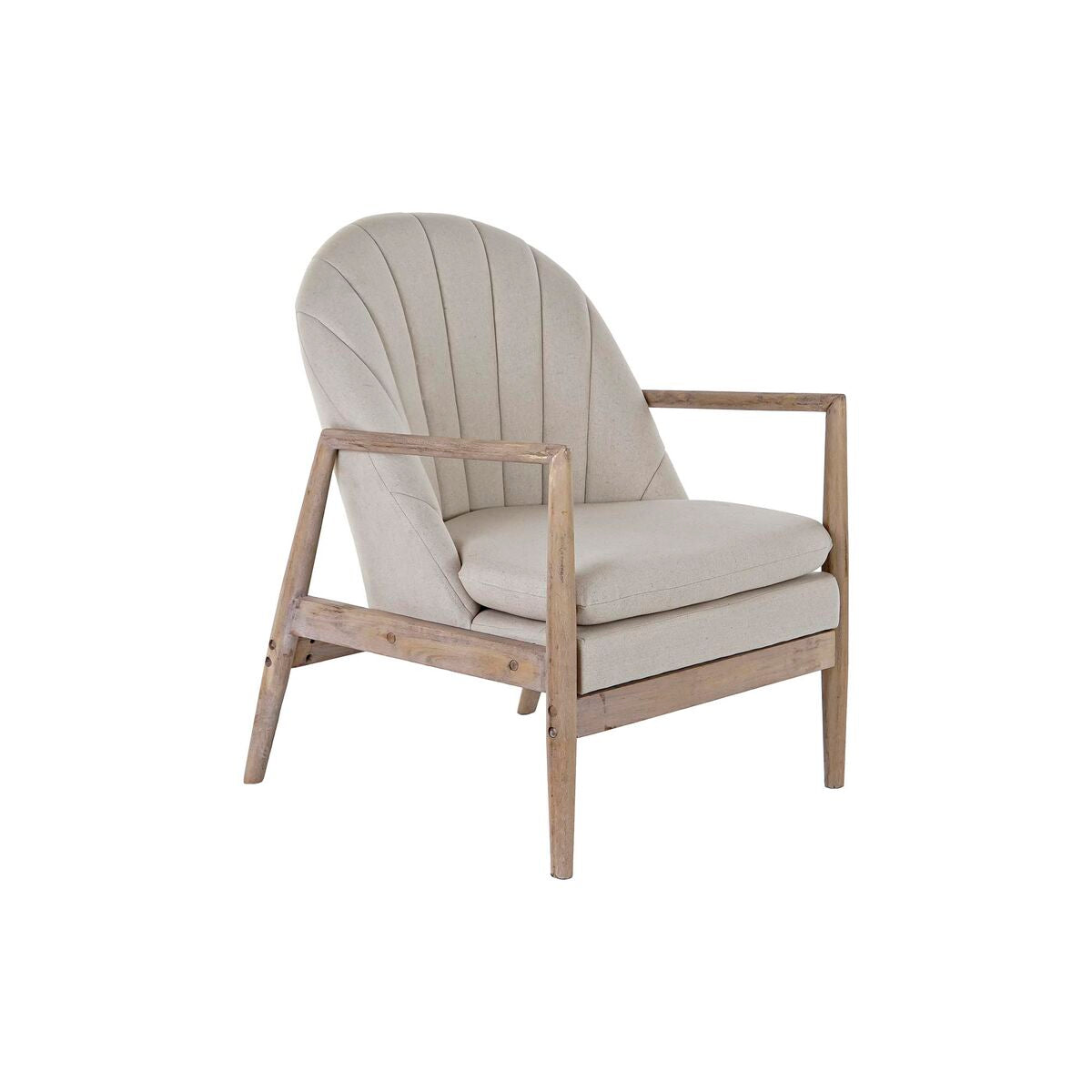 Armchair DKD Home Decor Beige Fir 69 x 68 x 89 cm