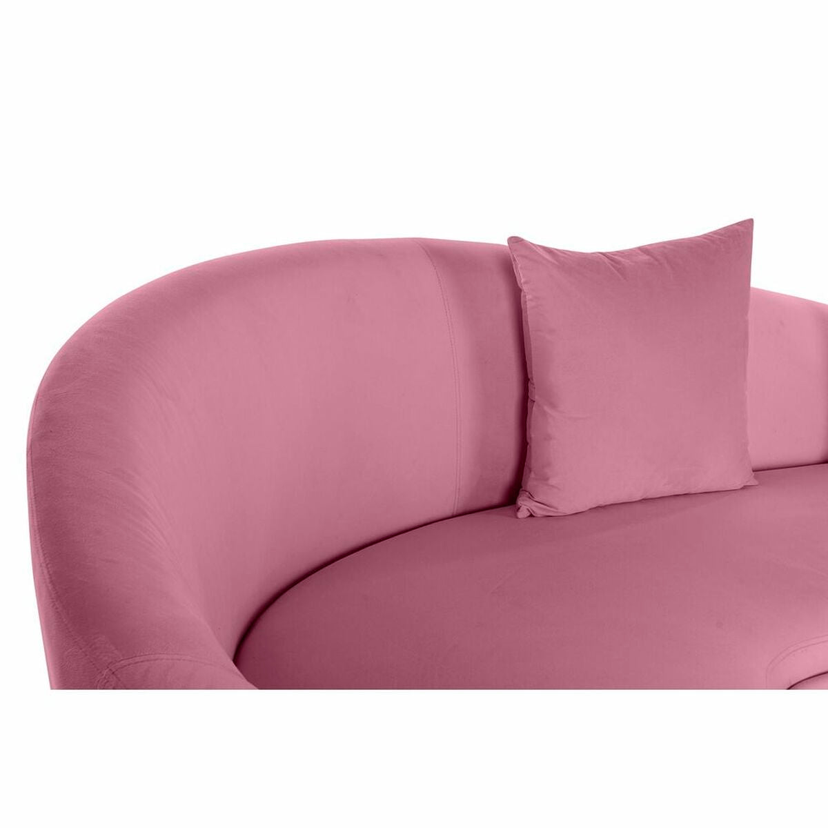 Sofa DKD Home Decor Pink Golden Metal Polyester (210 x 120 x 84 cm) DKD Home Decor