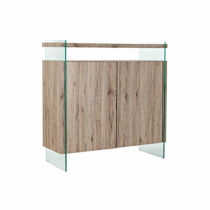 Sideboard DKD Home Decor Natural MDF Tempered Glass (120 x 44 x 120 cm)