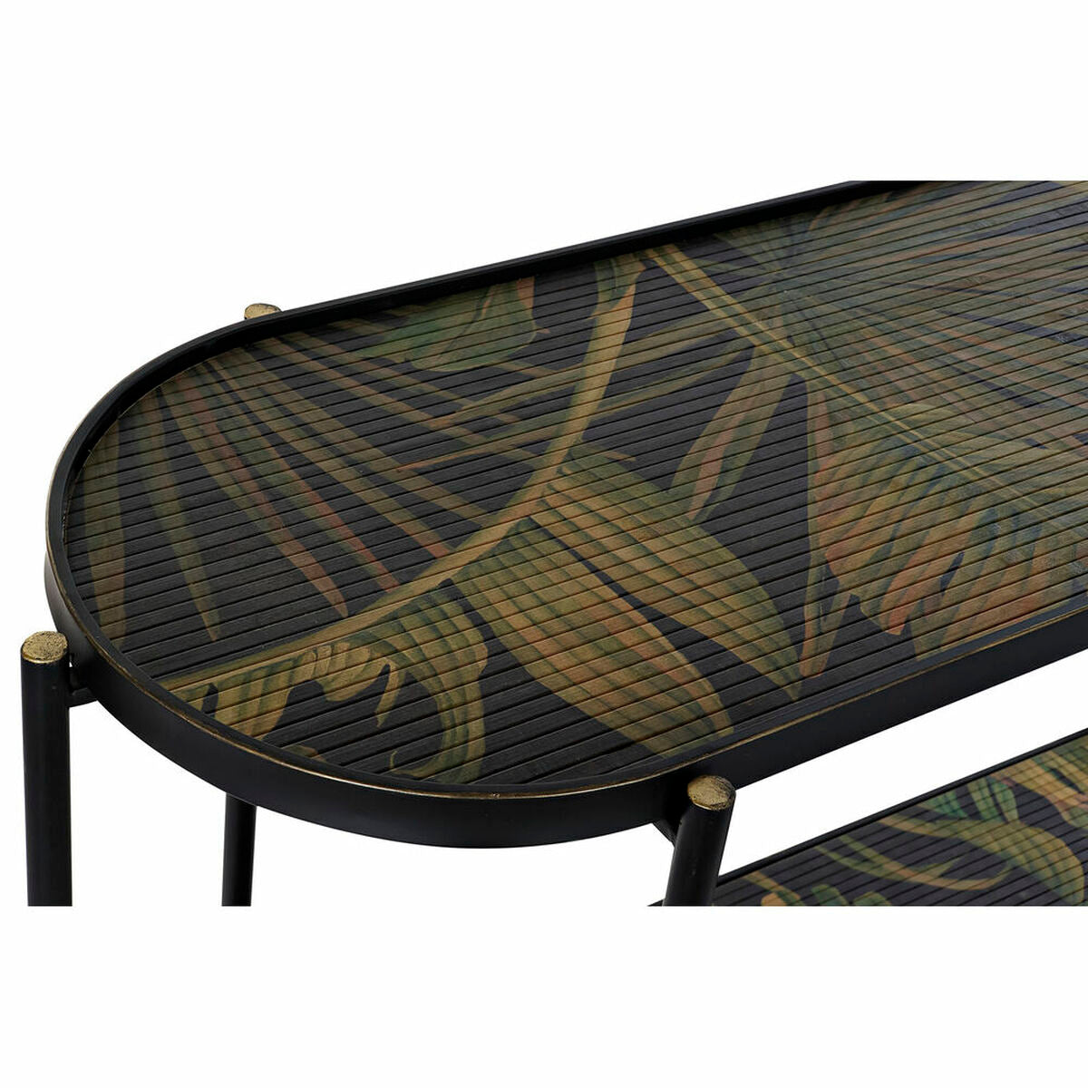 Console DKD Home Decor Black Green Metal MDF Wood 120 x 41 x 80 cm