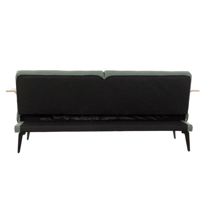 Sofabed DKD Home Decor 203 x 87 x 81 cm Black Metal Brown Green