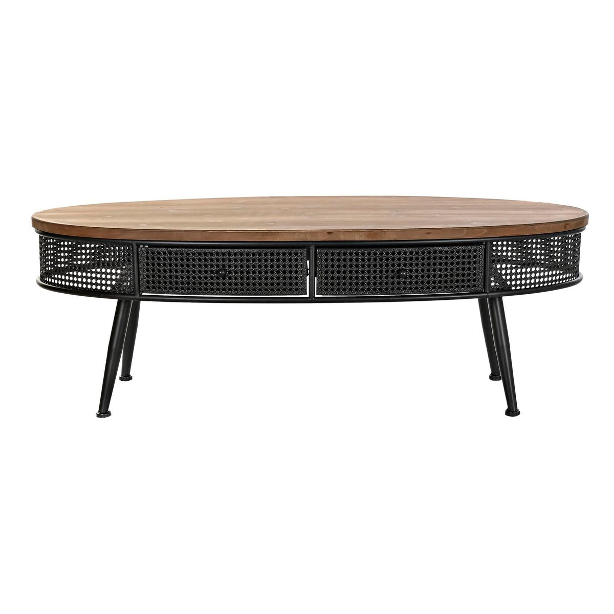 Centre Table DKD Home Decor Brown Black Metal Fir 120 x 58 x 42 cm