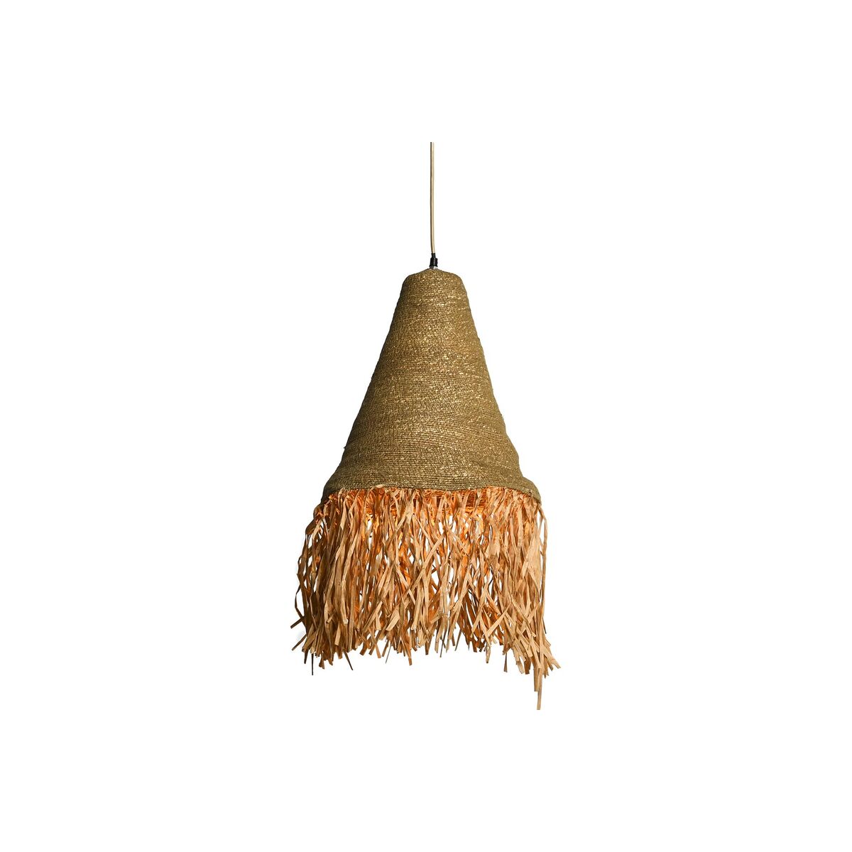 Ceiling Light DKD Home Decor Natural Iron 50 W Jute (44 x 44 x 67 cm) DKD Home Decor