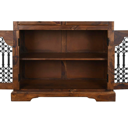 Sideboard DKD Home Decor Wood Metal Dark brown (90 x 40 x 90 cm)