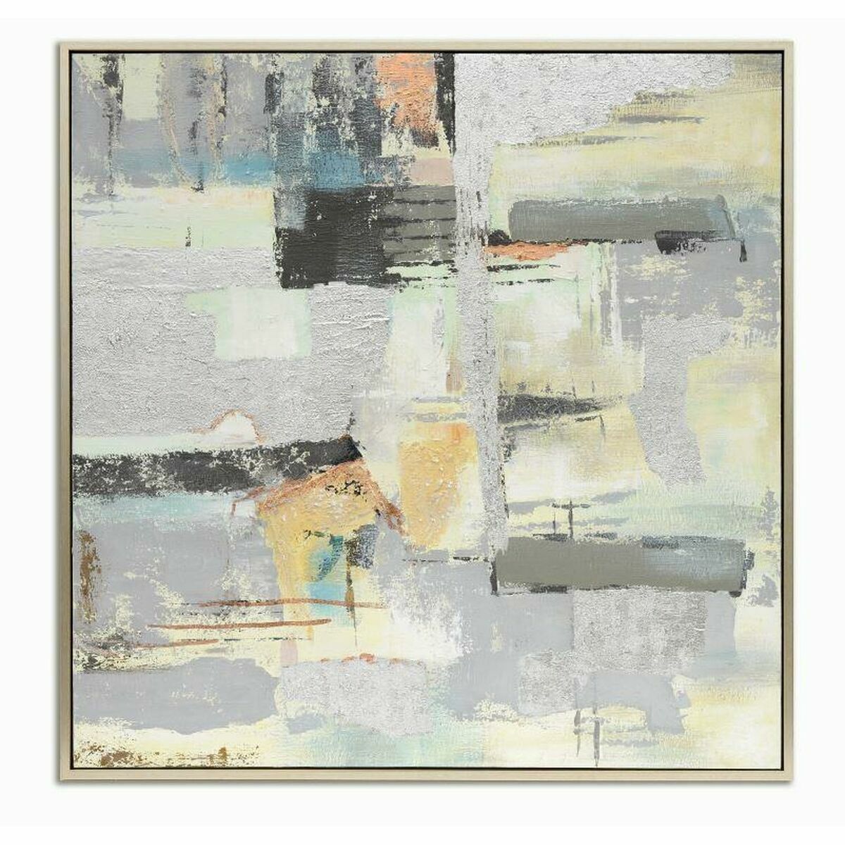 Canvas DKD Home Decor Abstract Modern (131 x 3,8 x 131 cm) DKD Home Decor