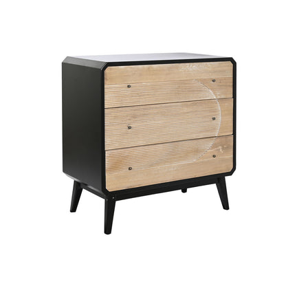 Chest of drawers DKD Home Decor Black Wood Modern (80 x 40 x 79,5 cm)