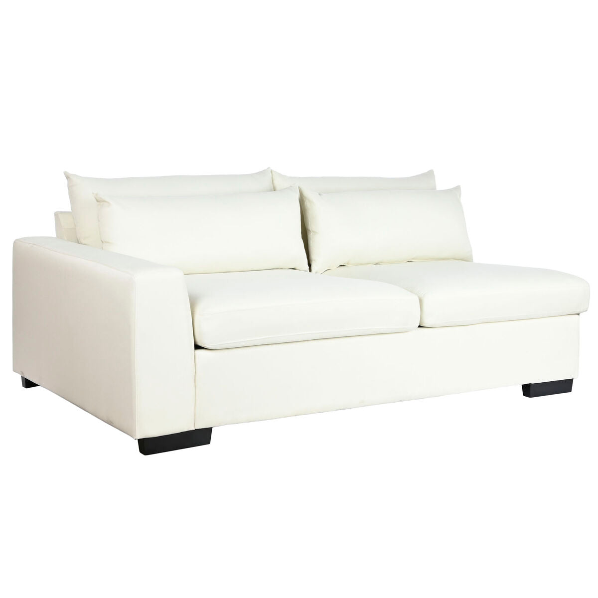 Chaise Longue Sofa DKD Home Decor Beige Cream Wood Modern 386 x 218 x 88 cm