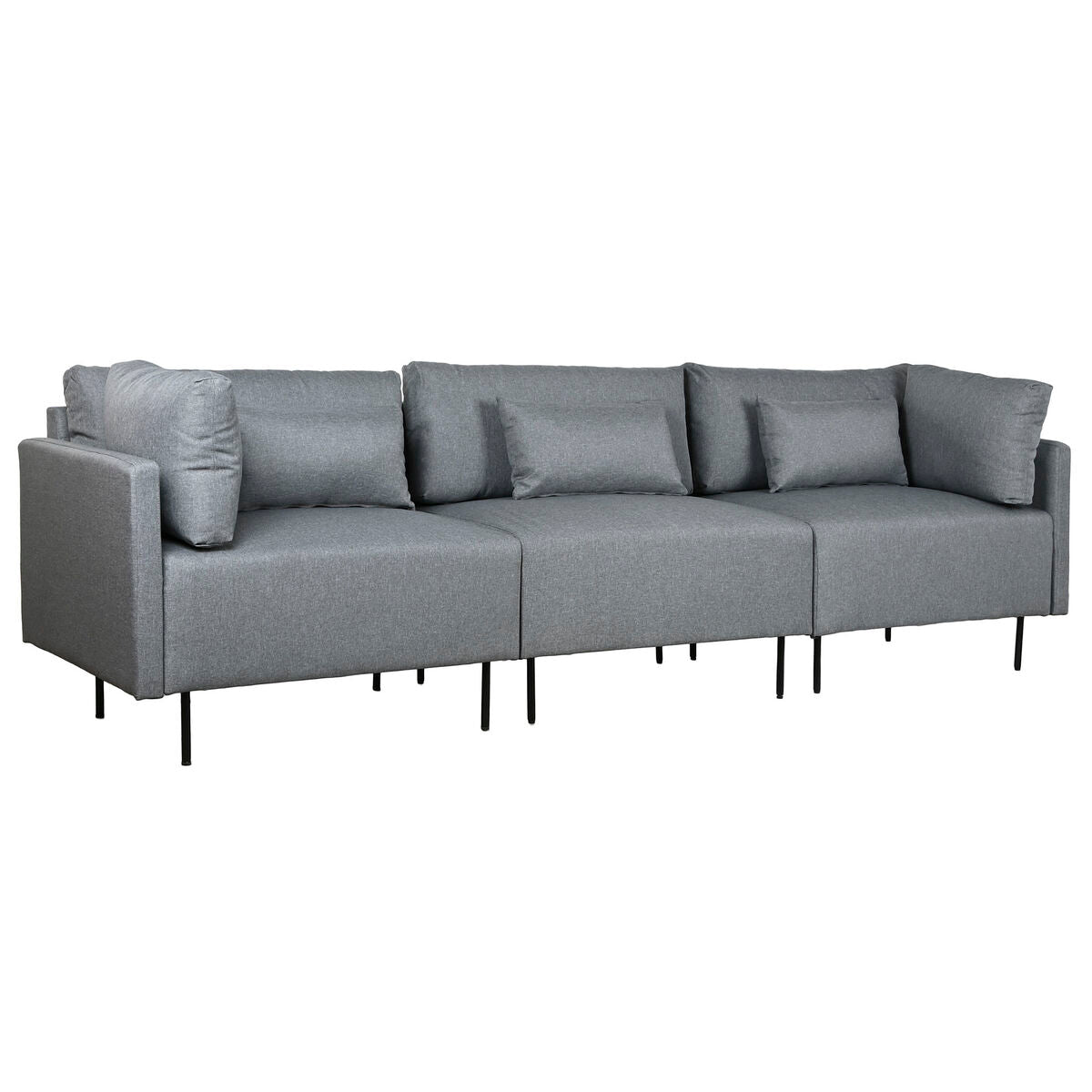 Chaise Longue Sofa DKD Home Decor Grey Metal Modern 276 x 152,5 x 84 cm