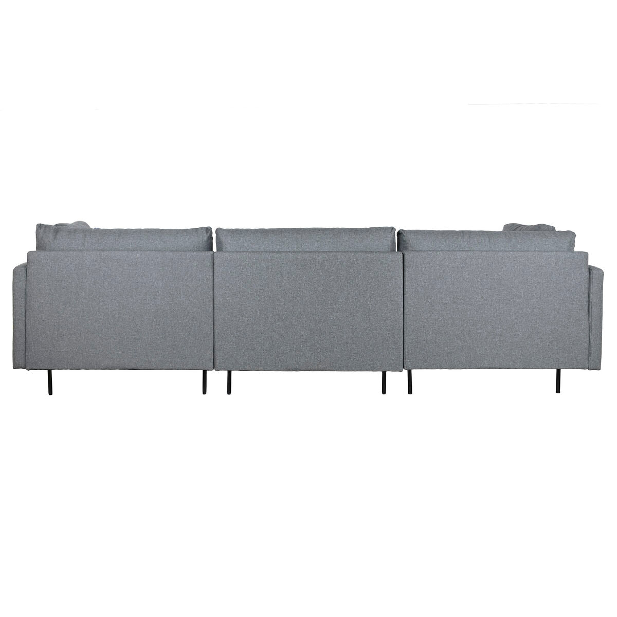 Chaise Longue Sofa DKD Home Decor Grey Metal Modern 276 x 152,5 x 84 cm