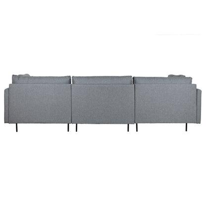 Chaise Longue Sofa DKD Home Decor Grey Metal Modern 276 x 152,5 x 84 cm