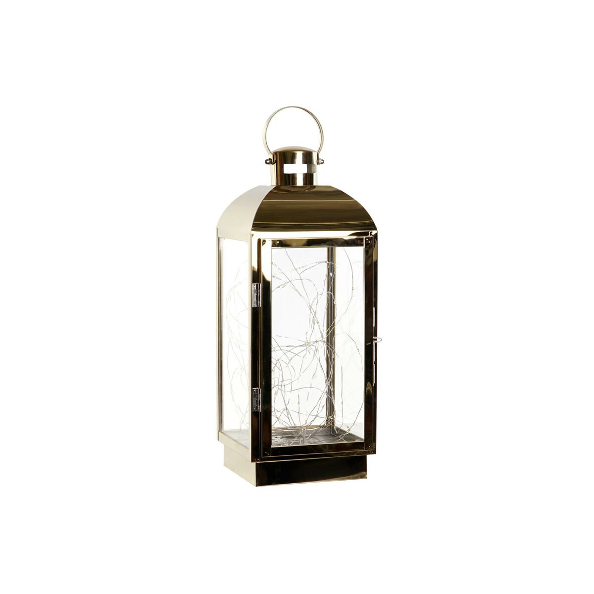 Lantern DKD Home Decor Golden Stainless steel 15 x 14 x 36 cm DKD Home Decor