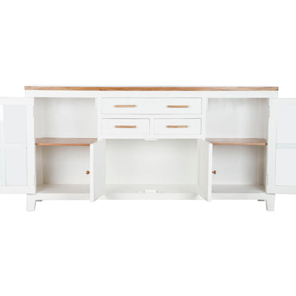 Sideboard DKD Home Decor White Brown 180 x 45 x 90 cm