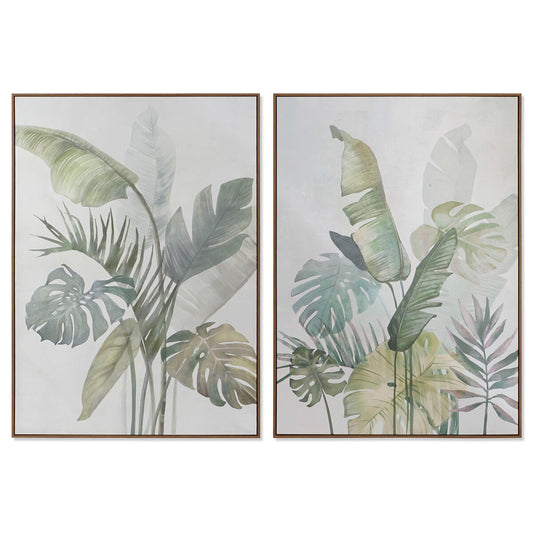 Painting DKD Home Decor Palms 100 x 4 x 140 cm Tropical (2 Units) DKD Home Decor