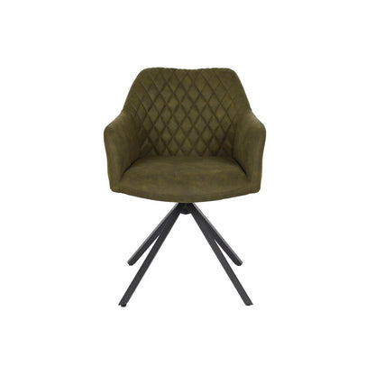 Chair DKD Home Decor Black Green 55 x 58 x 83 cm