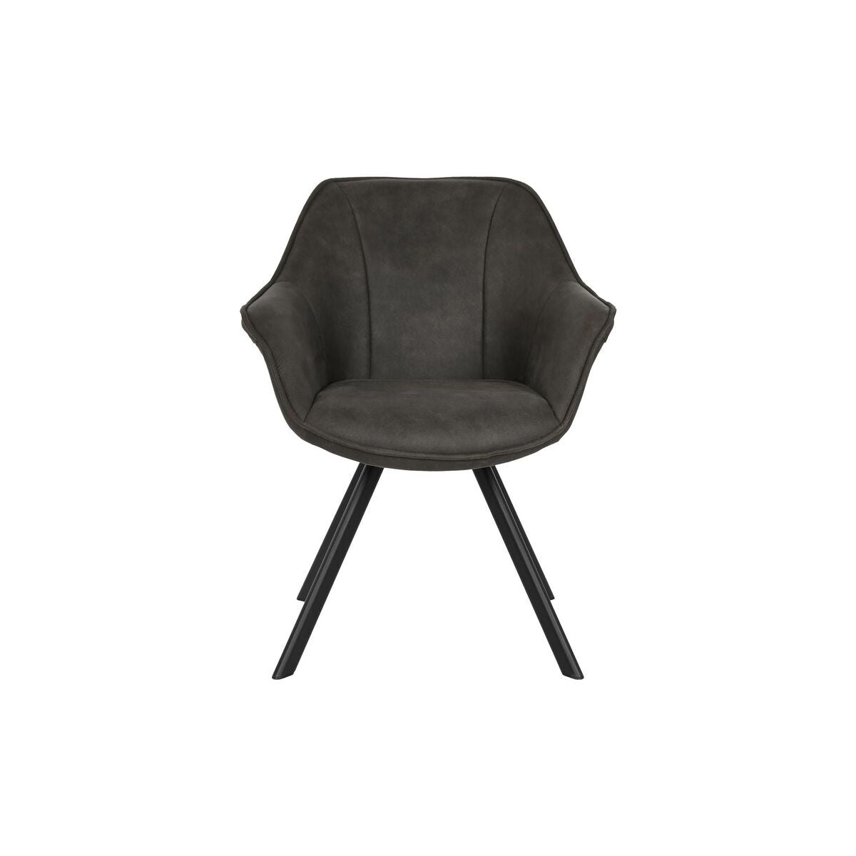 Chair DKD Home Decor Black Dark brown Dark grey 64 x 67 x 85 cm