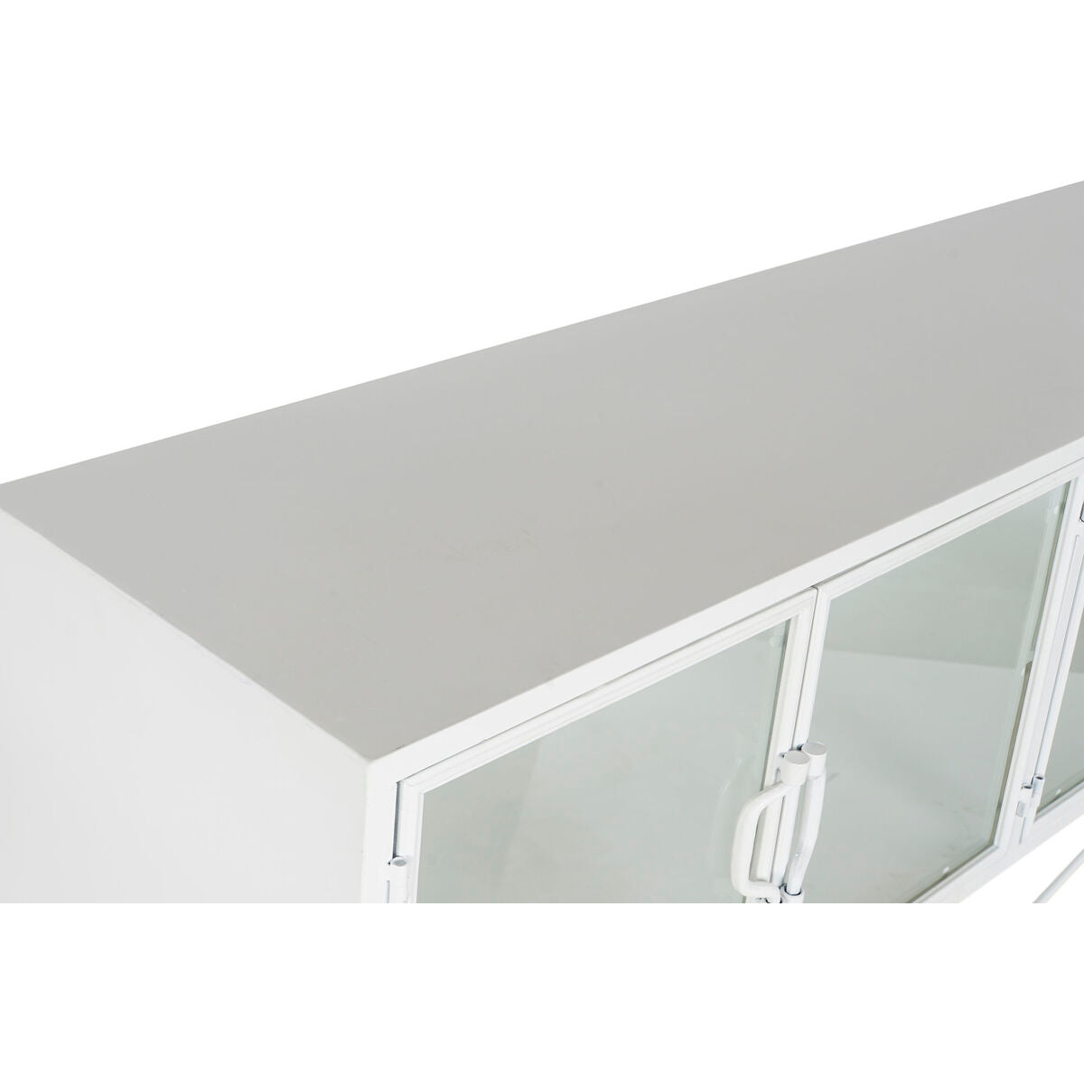 Console DKD Home Decor White Metal Crystal 120 x 35 x 80 cm