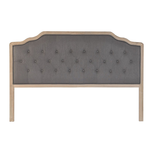 Headboard DKD Home Decor Dark grey Rubber wood 160 x 10 x 120 cm