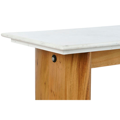 Console Home ESPRIT White Brown Marble Mango wood 120 x 38 x 77 cm