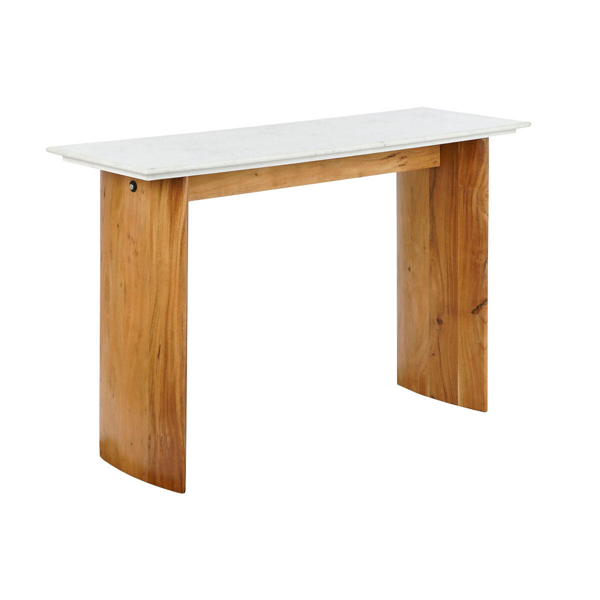 Console Home ESPRIT White Brown Marble Mango wood 120 x 38 x 77 cm