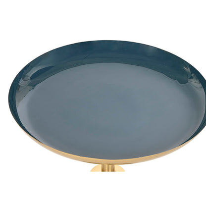 Set of 2 tables Home ESPRIT Blue Golden 40,5 x 40,5 x 48 cm