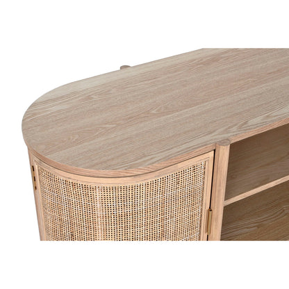 TV furniture Home ESPRIT Natural Rubber wood 120 x 43,5 x 60 cm