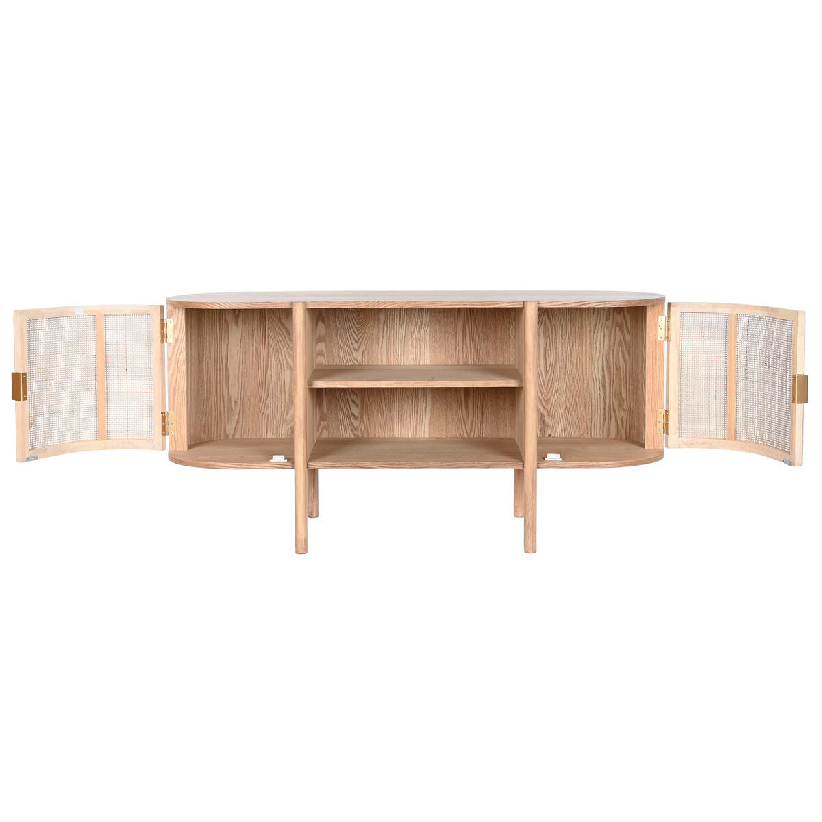 TV furniture Home ESPRIT Natural Rubber wood 120 x 43,5 x 60 cm