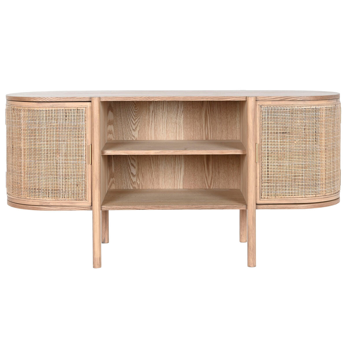 TV furniture Home ESPRIT Natural Rubber wood 120 x 43,5 x 60 cm