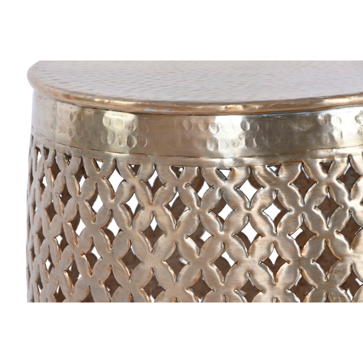 Side table Home ESPRIT Golden Aluminium 40 x 40 x 48 cm