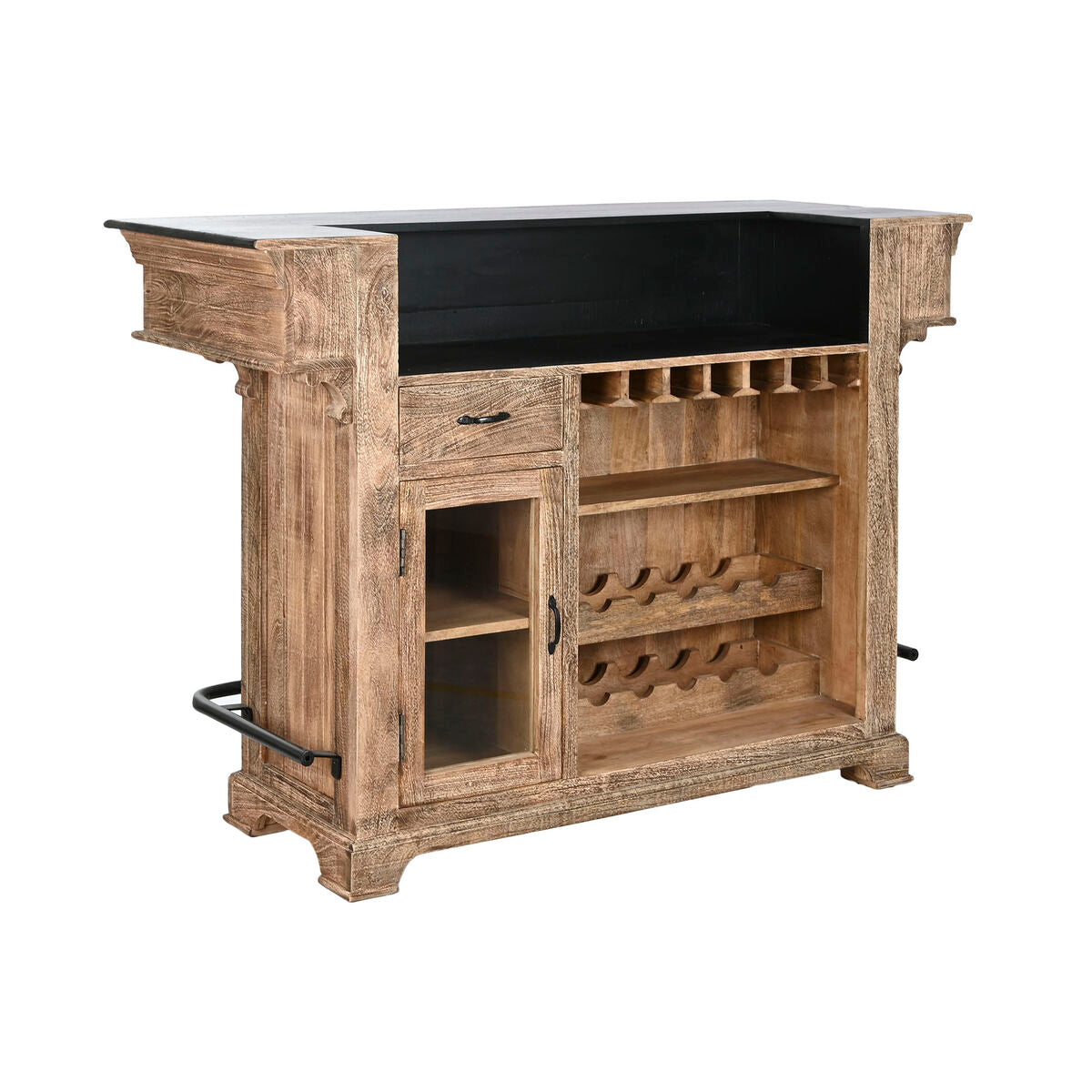 Furniture Home ESPRIT BAR Metal Mango wood 152 x 61 x 107 cm