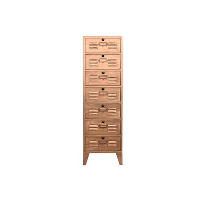 Chest of drawers Home ESPRIT Golden Metal Loft 40 x 34 x 139 cm