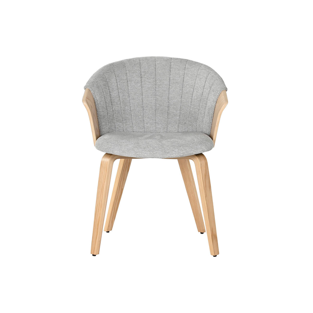 Dining Chair Home ESPRIT Grey Polyester Wood 60 x 57,5 x 79 cm