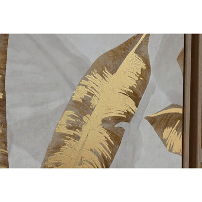 Set of 3 pictures Home ESPRIT Palms Tropical 180 x 4 x 120 cm (3 Pieces) Home ESPRIT