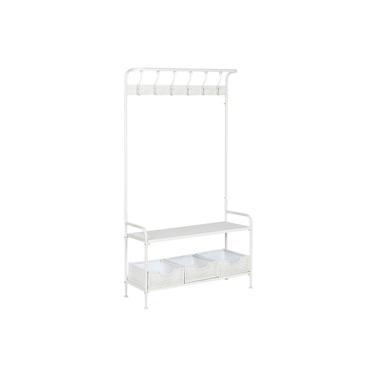 Hall Table with Drawers Home ESPRIT White Metal 110 x 36 x 186 cm