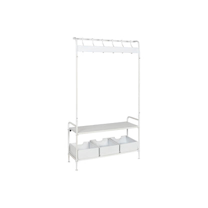 Hall Table with Drawers Home ESPRIT White Metal 110 x 36 x 186 cm