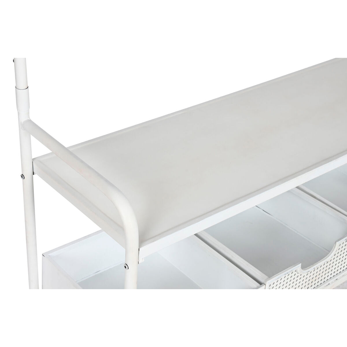 Hall Table with Drawers Home ESPRIT White Metal 110 x 36 x 186 cm