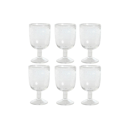 Set of cups Home ESPRIT Transparent Crystal 300 ml 8 x 8 x 14 cm (6 Units)